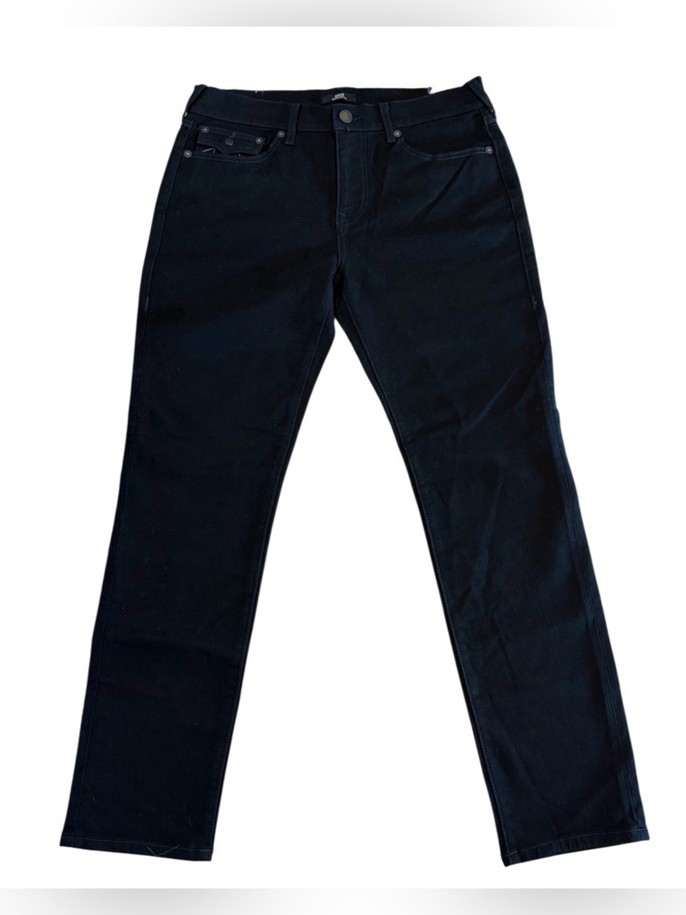 NWT True Religion Rocco Relaxed Skinny Jeans 34x32 Black Flap Pocket